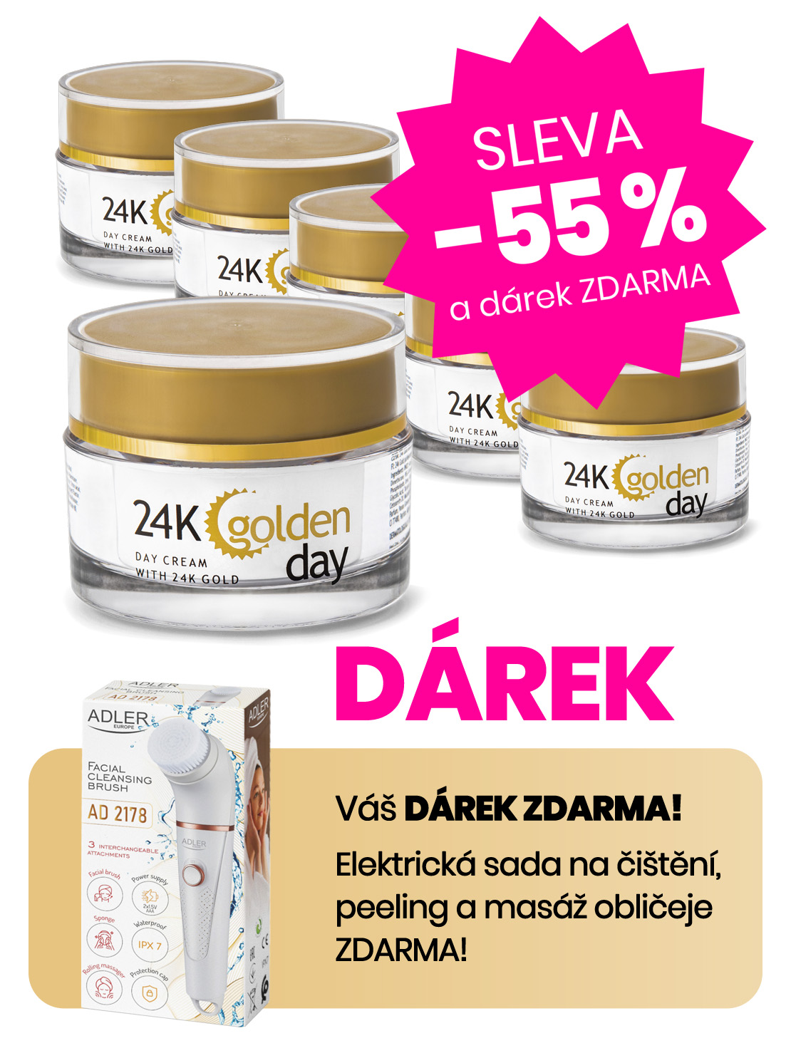 Aimé 24K krém s pravým zlatem